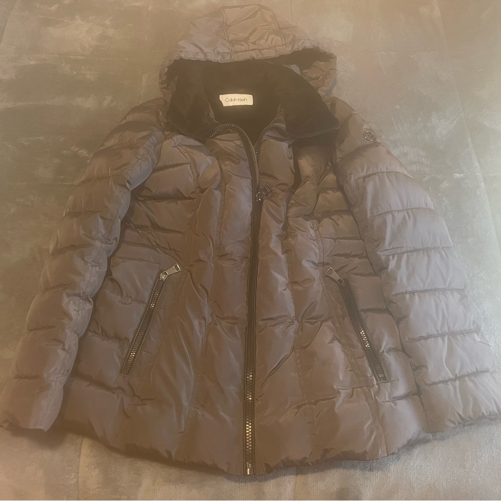 Woman’s, Grey, Calvin Klein, woman’s coat, size L